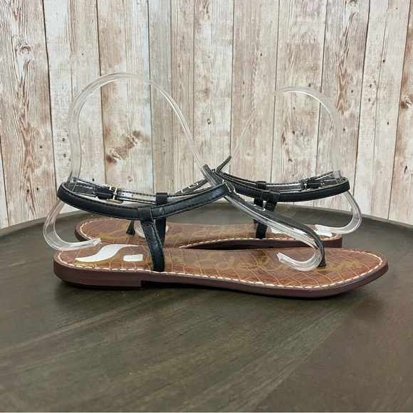 Sam Edelman Black Gigi Logo Thong‎ Sandal Size 6.5 Women - Picture 9 of 11